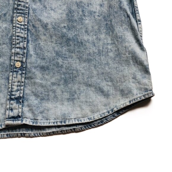 Levi’s Button Up Towel Wash Denim Shirt Short Sleeve - Picture 8 of 11